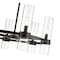 Z-Lite Datus 6 Light Chandelier, Matte Black & Clear 4008-6MB - alternate 6